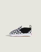 Vans Slip On V Crib Shoe-Black/True White