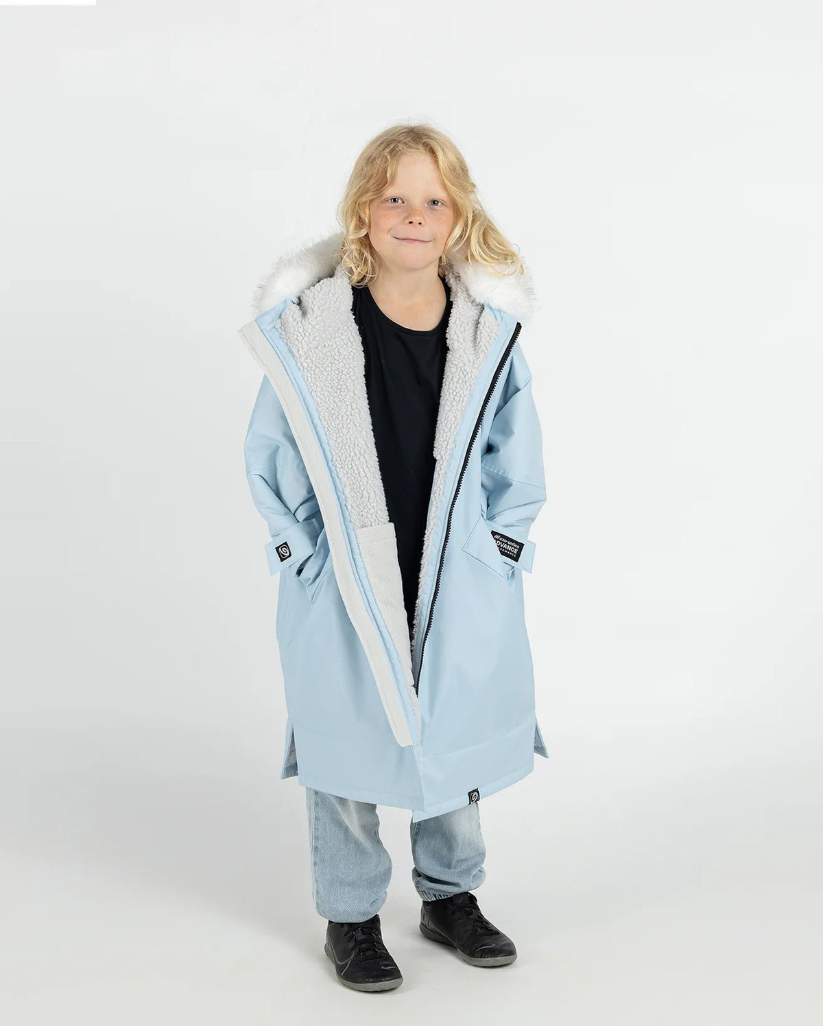 DryRobe Alpine Kids Age 5-9 Ice Blue | Dryrobe | Dryrobe - Northshore Newquay - Surf/Skate Shop