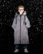 DryRobe Alpine Kids Age 5-9 Charcoal Black | Dryrobe | Dryrobe - Northshore Newquay - Surf/Skate Shop