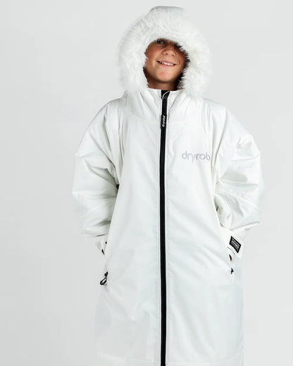 DryRobe Alpine Kids Age 5-9 White Grey | Dryrobe | Dryrobe