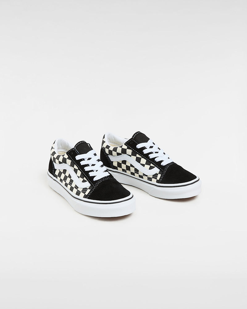 Vans Kids Old Skool-Primary Check-Black/White | Vans | Childrens Shoes - Northshore Newquay - Surf/Skate Shop
