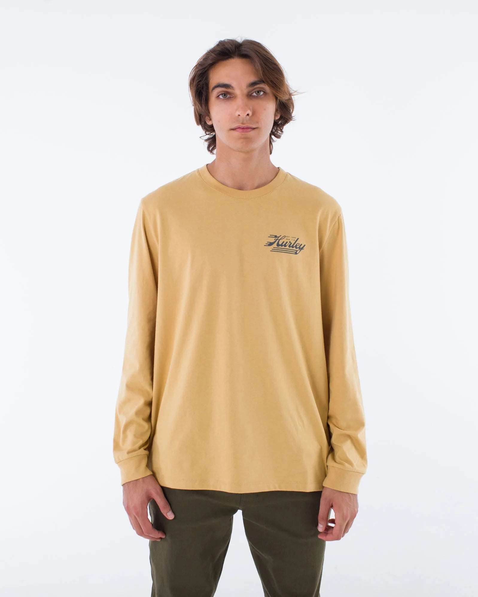 Hurley Everyday Built Long sleeve T-shirt-Pebble | Hurley | T Shirt