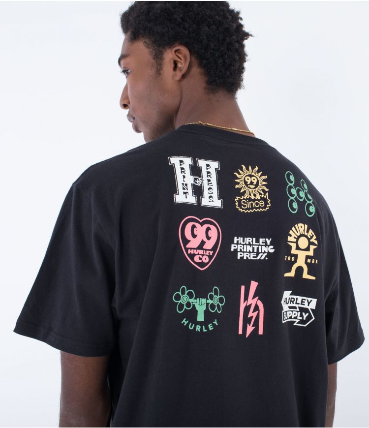Hurley Organic Marks T-shirt-Black | Hurley | T Shirt - Northshore Newquay - Surf/Skate Shop