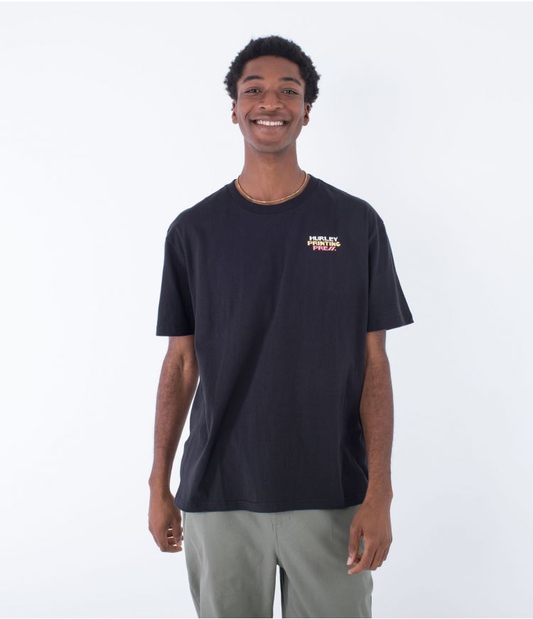Hurley Organic Marks T-shirt-Black | Hurley | T Shirt - Northshore Newquay - Surf/Skate Shop