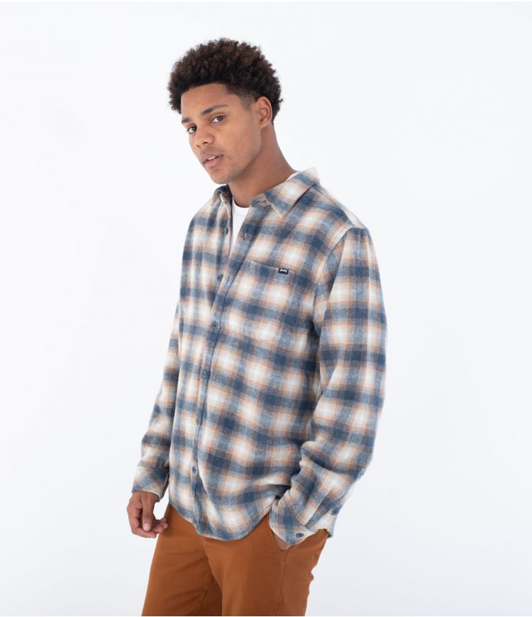 Hurley Portland heavyweight Shirt flannel men-Iron Ore XL | Hurley | Shirt