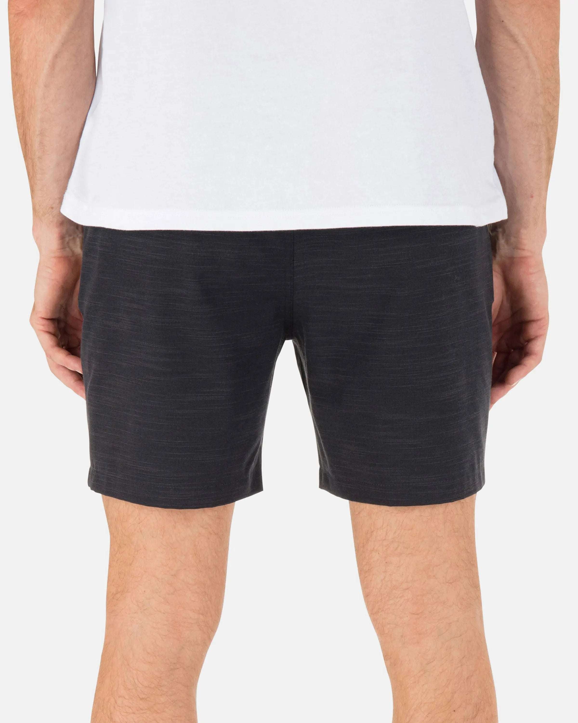 Hurley Phantom 18" Slub 3/4 waistband Shorts-Black | Hurley | Shorts