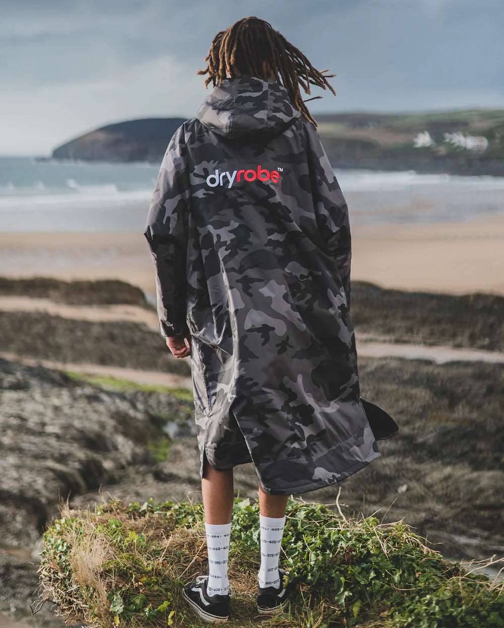 DryRobe V3 Adult Long Sleeve Black Camo / Black | Dryrobe | Dryrobe