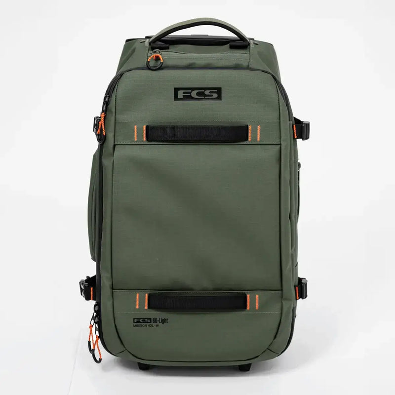 FCS Mission Wheely 42L Carry‑On | FCS | - Northshore Newquay - Surf/Skate Shop