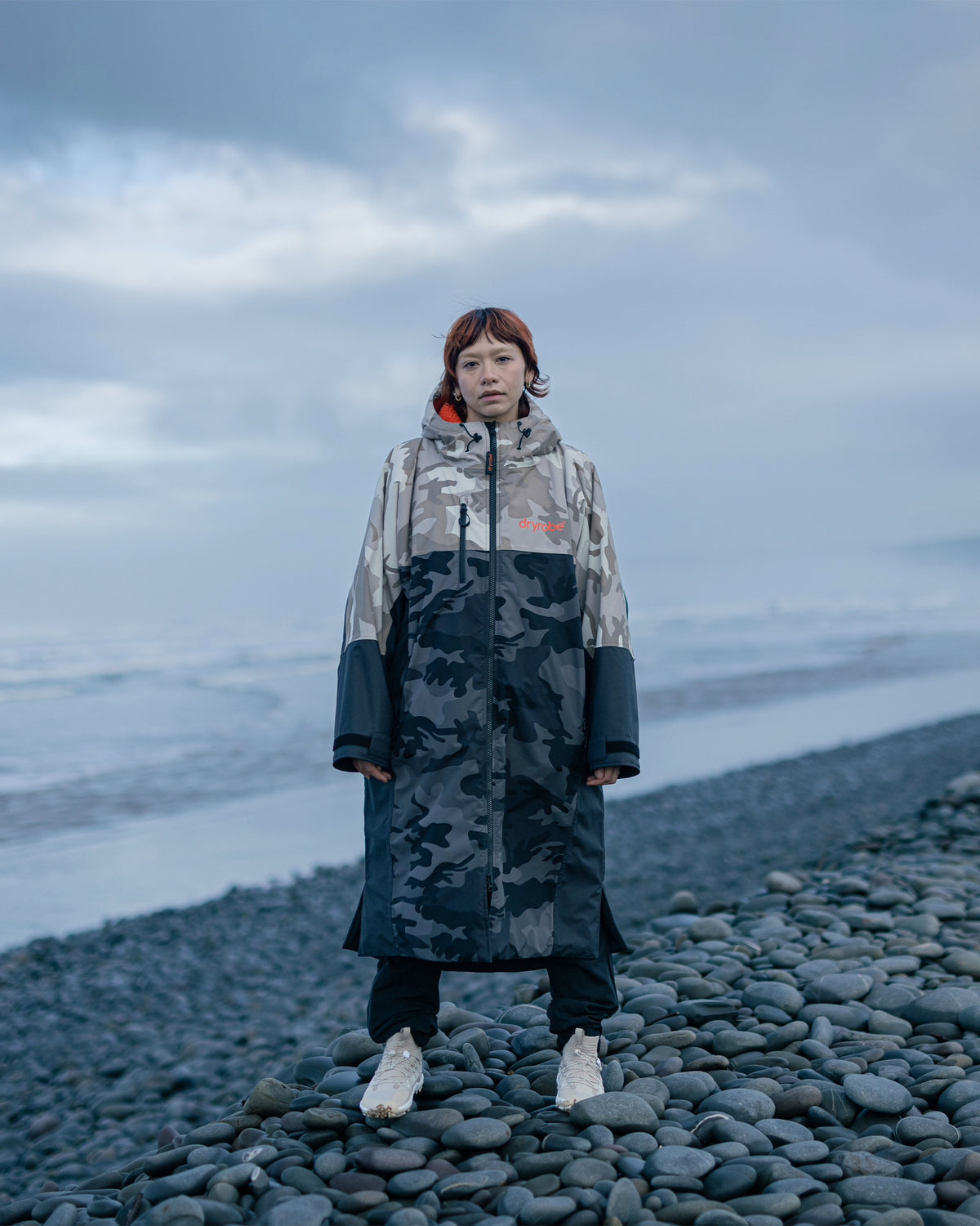 Dryrobe Nexus - Sand Camo / Orange | Dryrobe | Dryrobe - Northshore Newquay - Surf/Skate Shop
