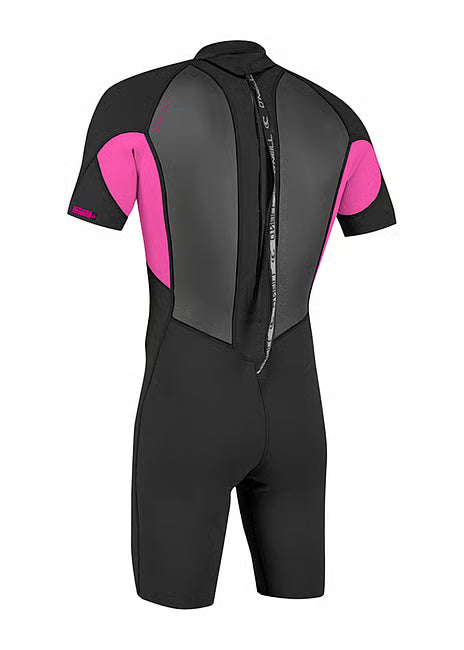 O'neill Youth Reactor-2 2mm Back Zip S/S - Black/Berry | O'neill | - Northshore Newquay - Surf/Skate Shop