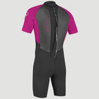 O’NEILL KIDS REACTOR 2MM BACK ZIP SHORTY WETSUIT ( Blk/Berry) | O’neill | Summer Wetsuit - Northshore Newquay - Surf/Skate