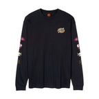 Santa Cruz Knibbs Cryptic Long Sleeve T-shirt-Black