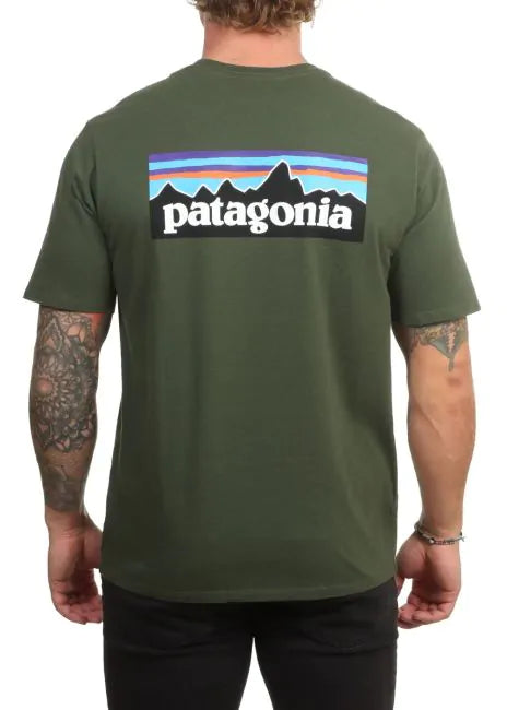 Patagonia Men's P-6 Logo Responsibili-Tee®-Torrey Pine Green XL | Patagonia |