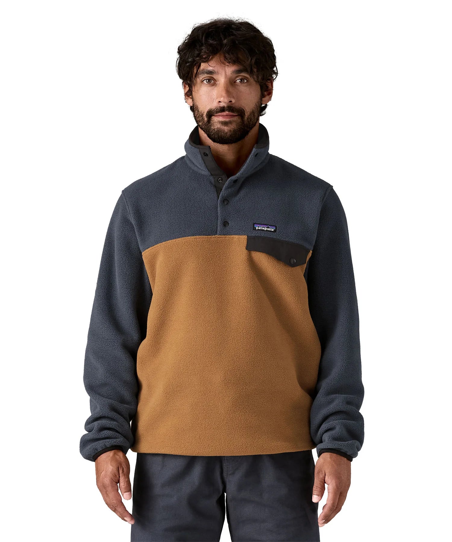 Patagonia Men's Lightweight Synchilla® Snap-T® Fleece Pullover-Deer Brown | Patagonia | Jacket - Northshore Newquay - Surf/Skate