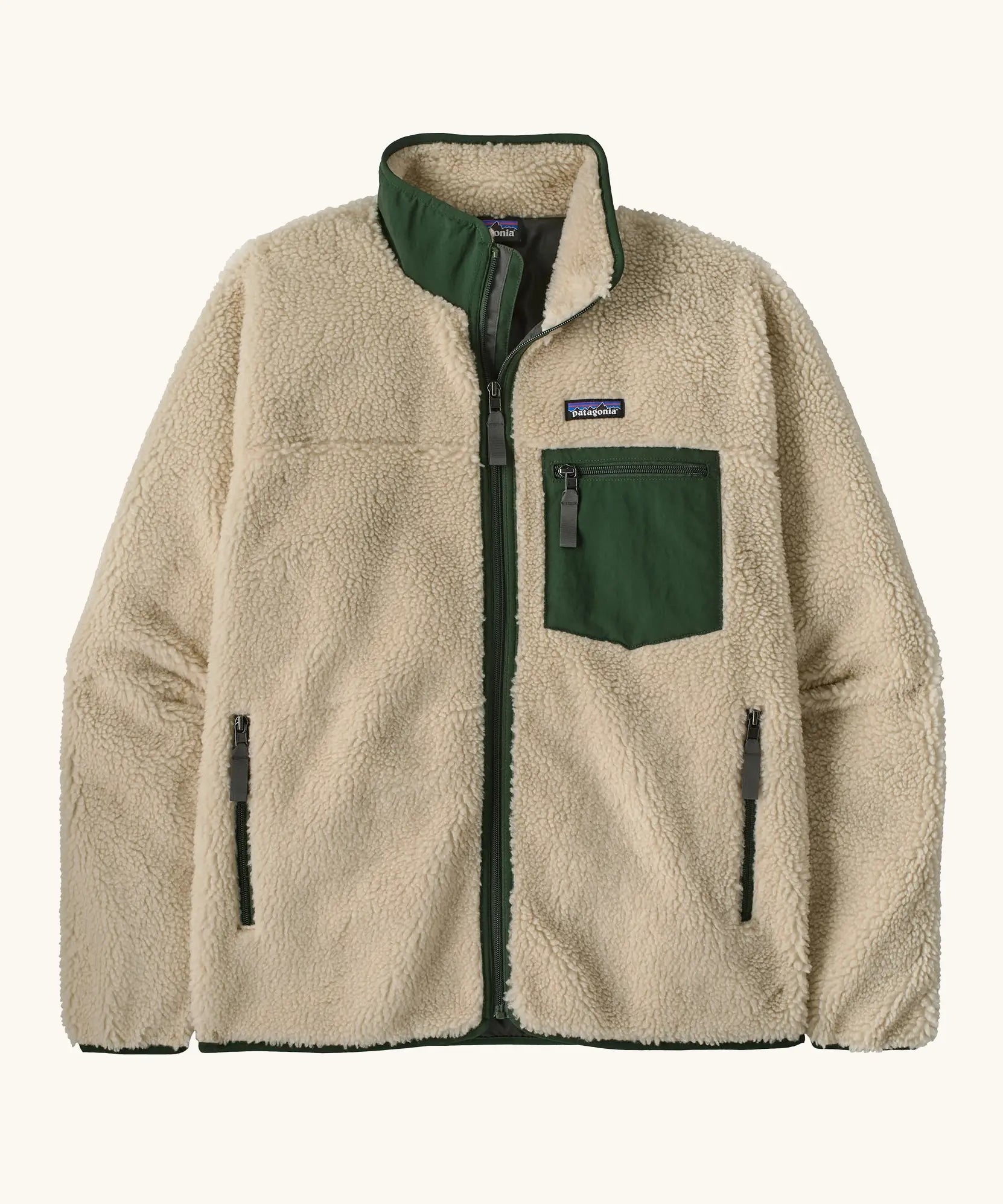 Patagonia Men's Classic Retro-X® Fleece Jacket-Dark Neautral/Treeline Green | Patagonia | - Northshore Newquay - Surf/Skate Shop