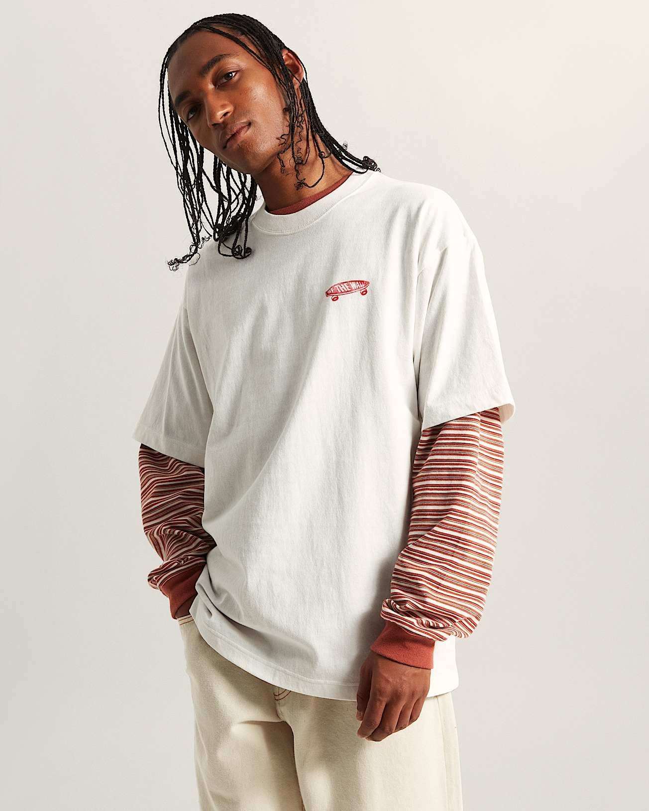 Vans Full Deck SS Tshirt - EGRET | Vans | Mens T-Shirts - Northshore Newquay - Surf/Skate Shop