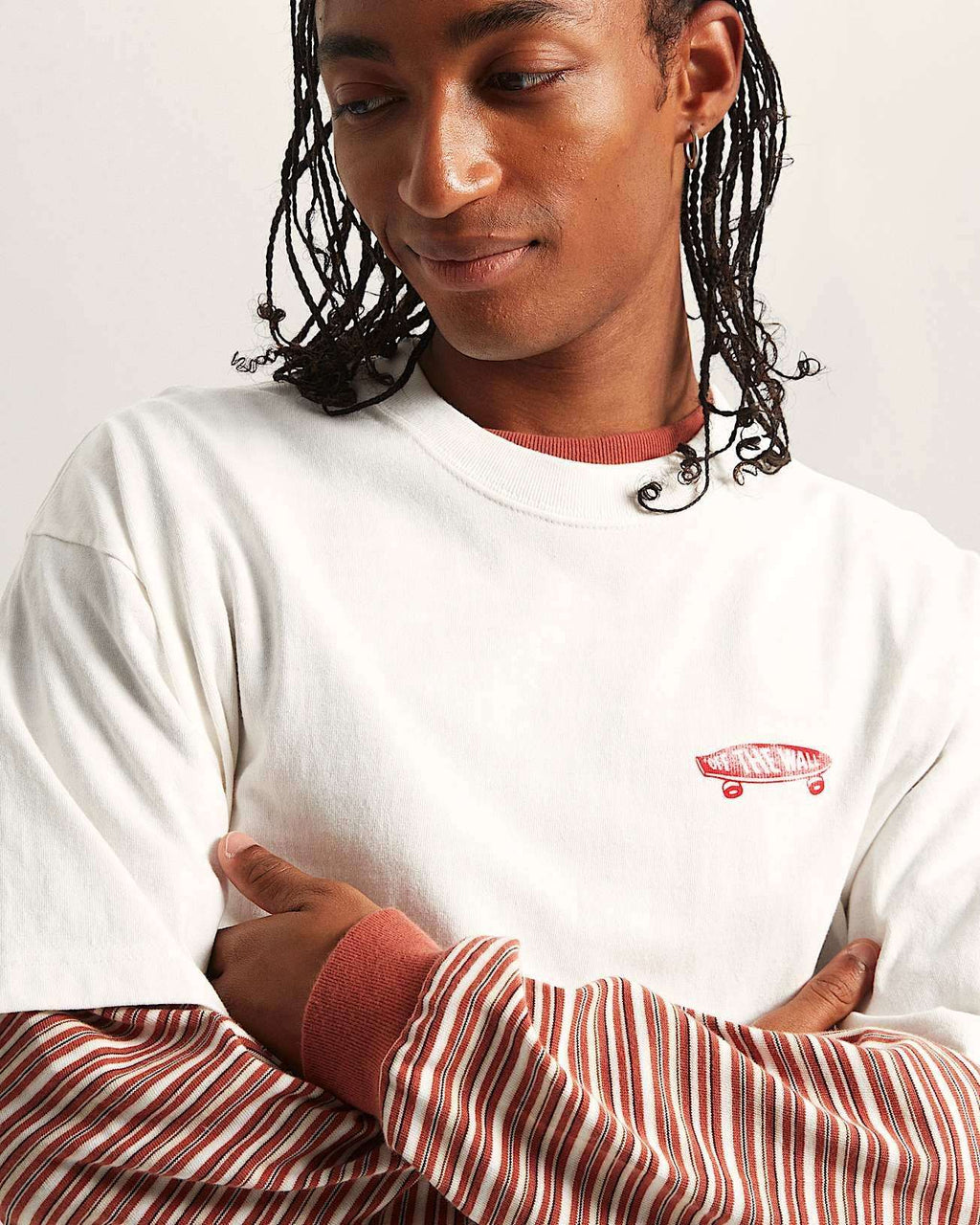 Vans Full Deck SS Tshirt - EGRET | Vans | Mens T-Shirts - Northshore Newquay - Surf/Skate Shop