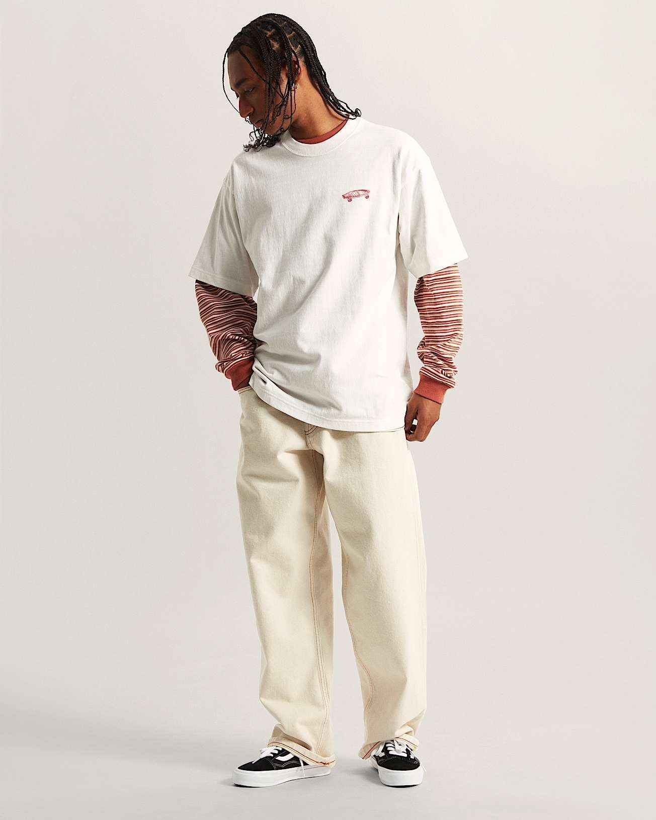 Vans Full Deck SS Tshirt - EGRET | Vans | Mens T-Shirts - Northshore Newquay - Surf/Skate Shop