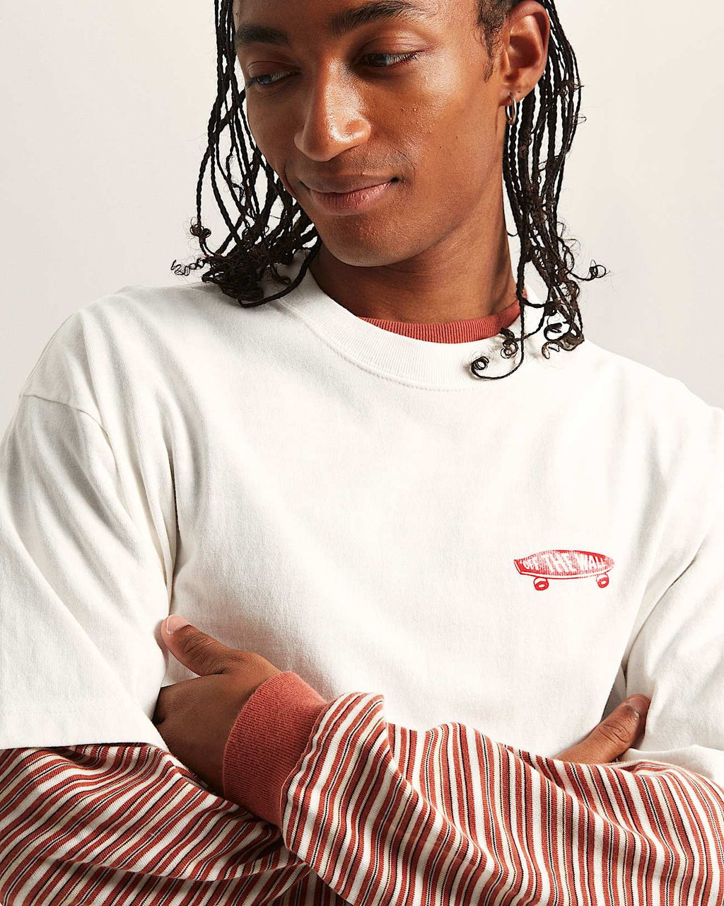 Vans Full Deck SS Tshirt - EGRET | Vans | Mens T-Shirts - Northshore Newquay - Surf/Skate Shop