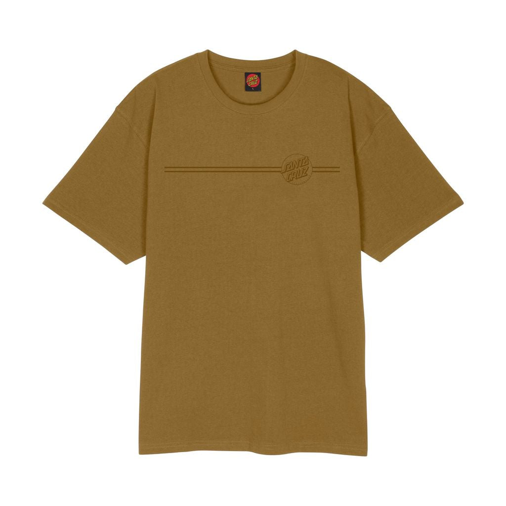 Santa Cruz Tonal Opus Dot Stripe T-Shirt-Bronze