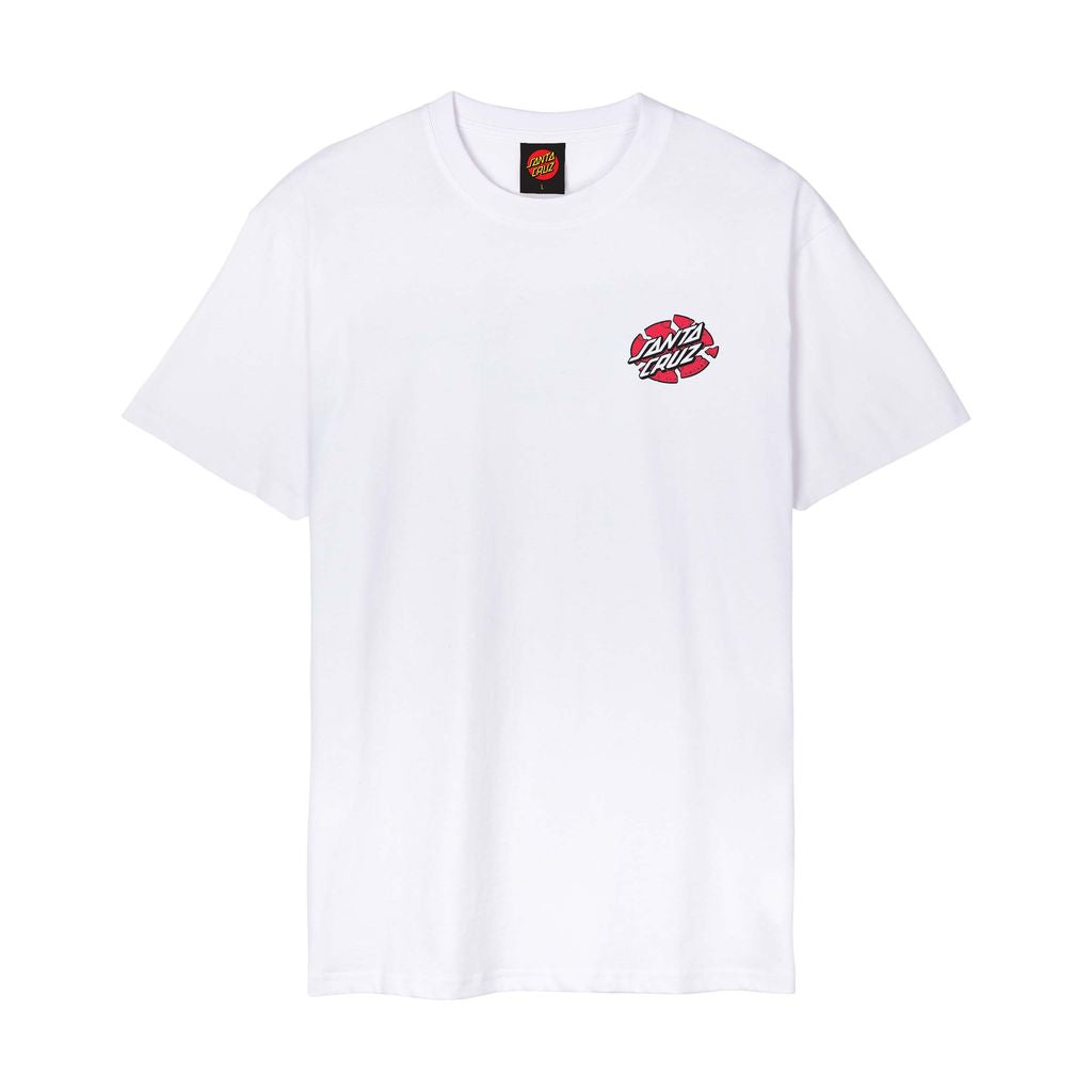 Santa Cruz Grabke Exploding Dot T-Shirt-White
