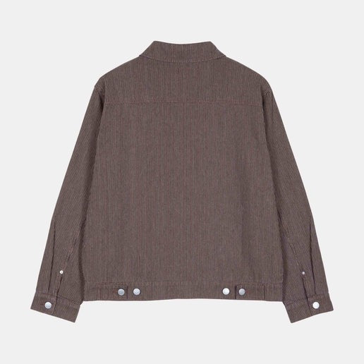 Santa Cruz Rail Road Jacket-Brown Hickory Stripe | Santa Cruz |