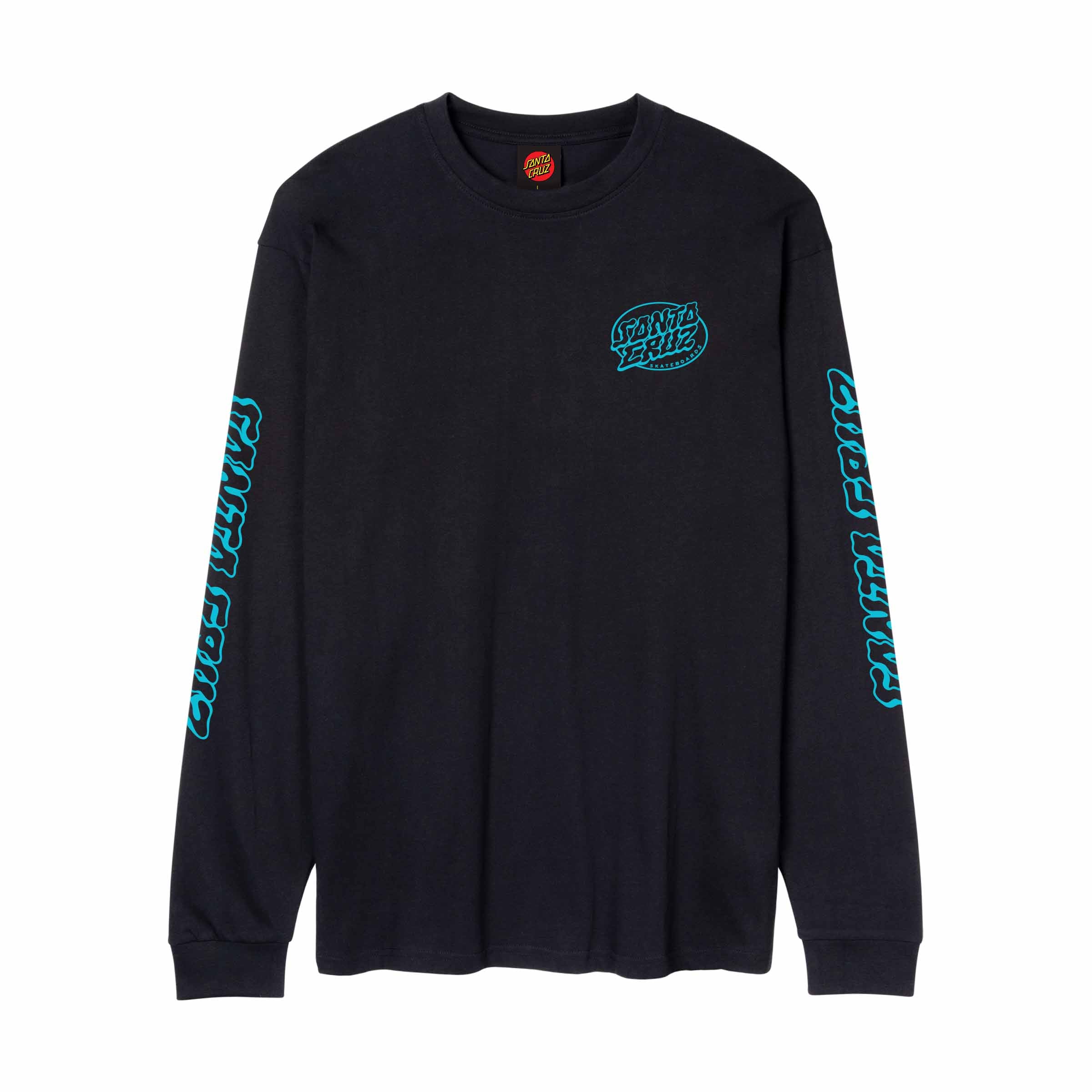 Santa Cruz Mono Vertigo Dot Long sleeve T-Shirt-Black | Santa Cruz | - Northshore Newquay - Surf/Skate Shop