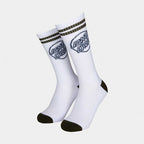 Santa Cruz Kick Socks-2 Pack-Chestnut/Black&White/Dark Moss | Santa Cruz |