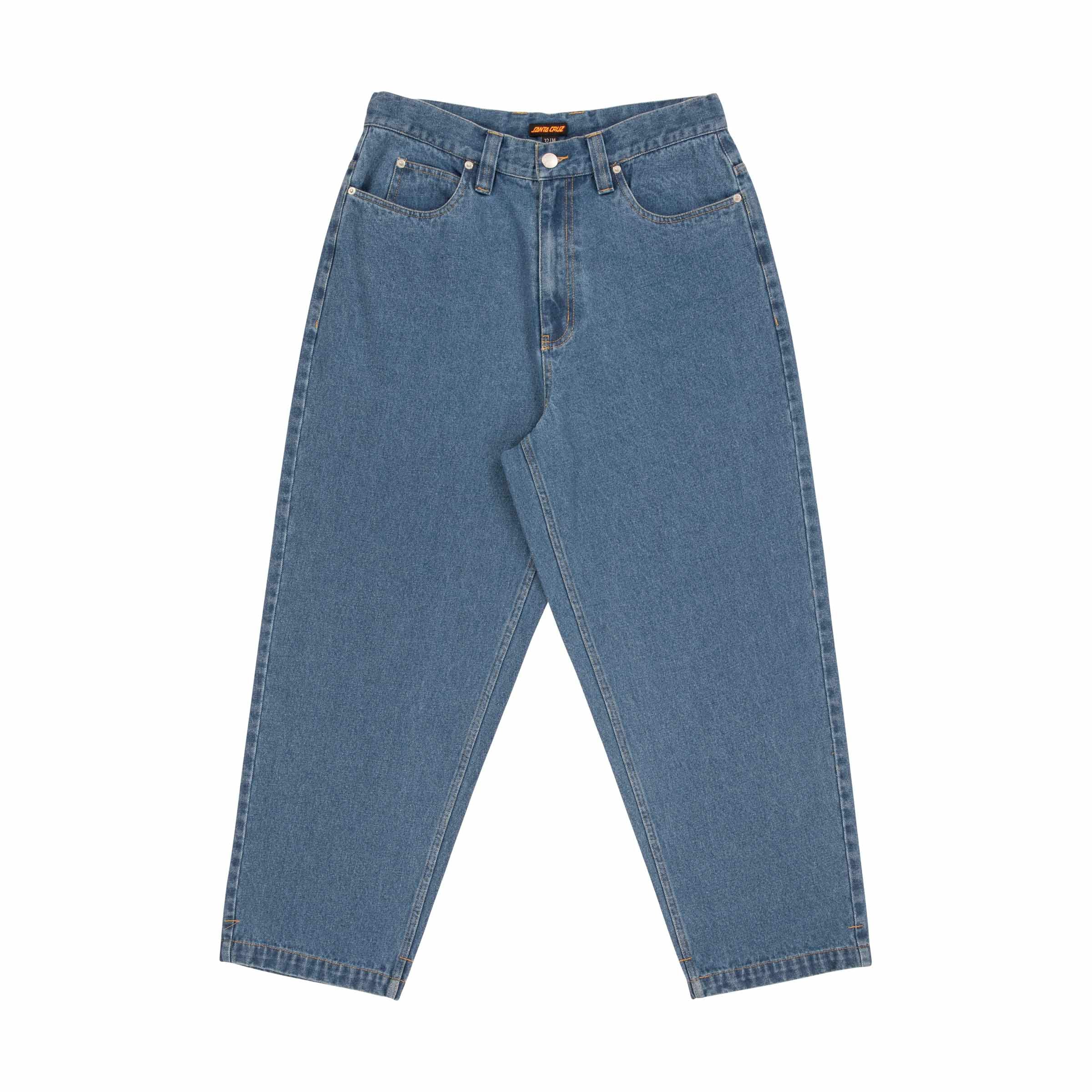 Santa Cruz Big Pants-Mid Blue 36 | Santa Cruz | Jeans - Northshore Newquay - Surf/Skate Shop