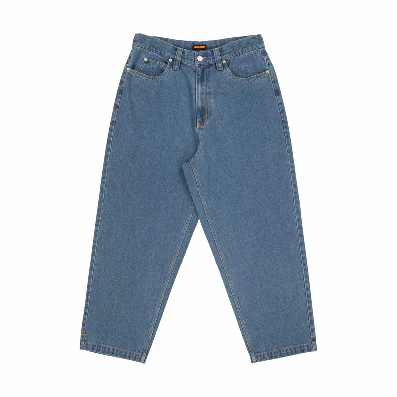 Santa Cruz Big Pants-Mid Blue 36 | Santa Cruz | Jeans - Northshore Newquay - Surf/Skate Shop