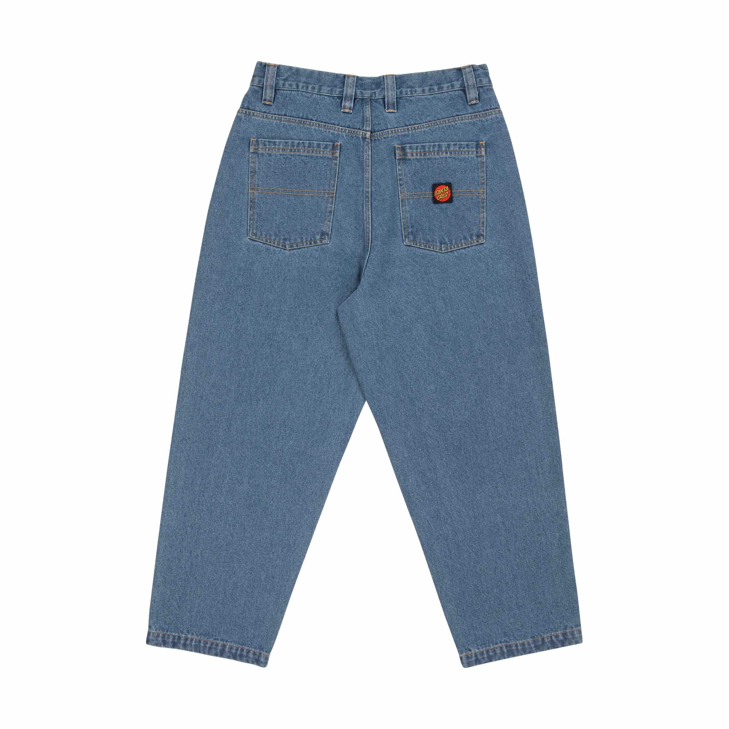 Santa Cruz Big Pants-Mid Blue | Santa Cruz | Jeans - Northshore Newquay - Surf/Skate Shop