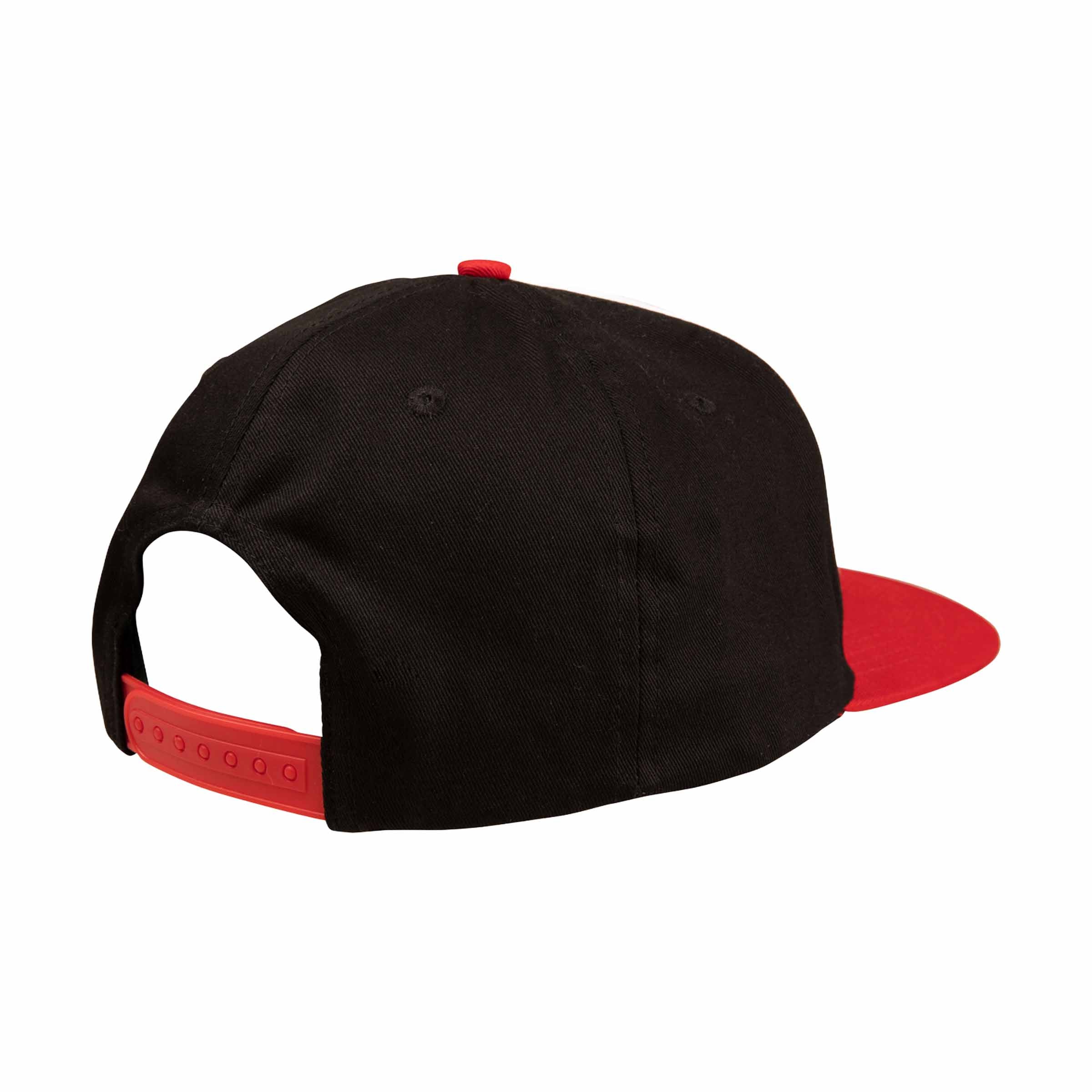 Santa Cruz Classic Dot Snap Back-White/Black/Red | Santa Cruz | - Northshore Newquay - Surf/Skate Shop