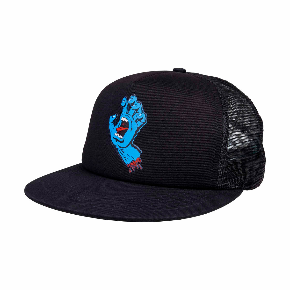 Santa Cruz Classic Hand Mesh back Cap-Black/Black | Santa Cruz | - Northshore Newquay - Surf/Skate Shop