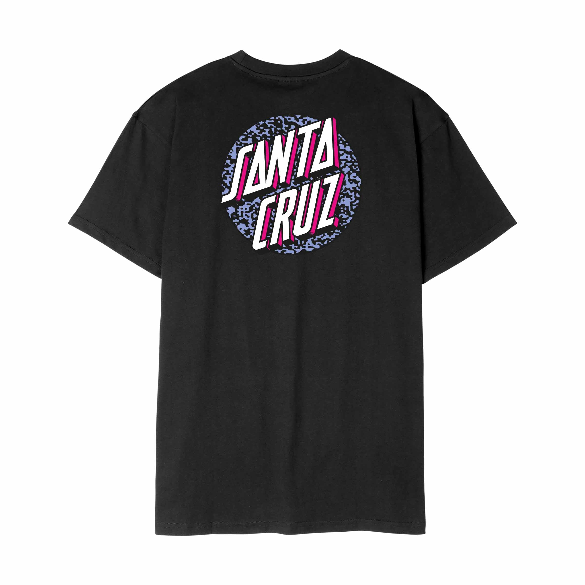 Santa Cruz Control Dot T-Shirt-Black | Santa Cruz | - Northshore Newquay - Surf/Skate Shop