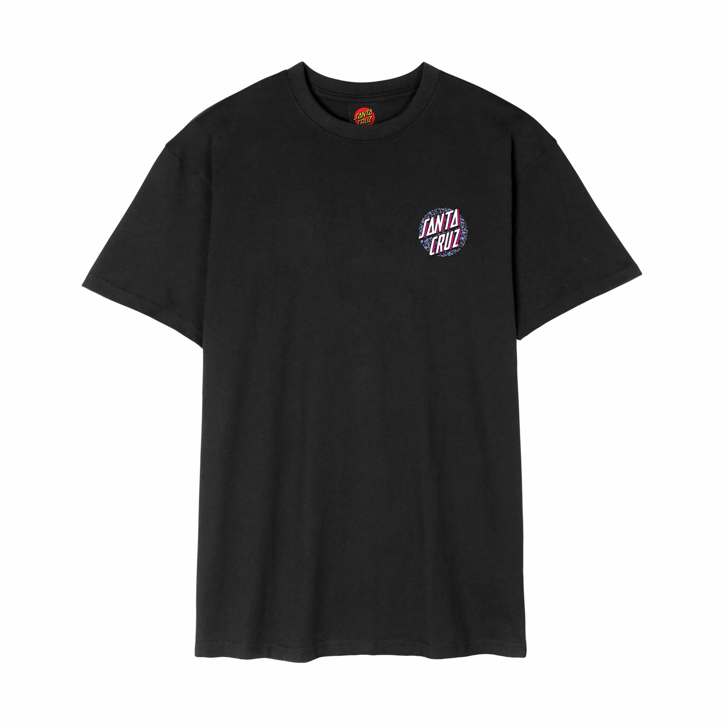 Santa Cruz Control Dot T-Shirt-Black | Santa Cruz | - Northshore Newquay - Surf/Skate Shop