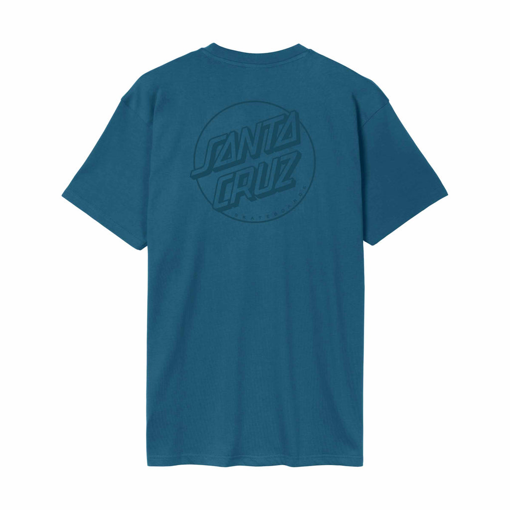 Santa Cruz Tonal Opus Dot Stripe T-Shirt-Dark Teal | Santa Cruz | - Northshore Newquay - Surf/Skate Shop