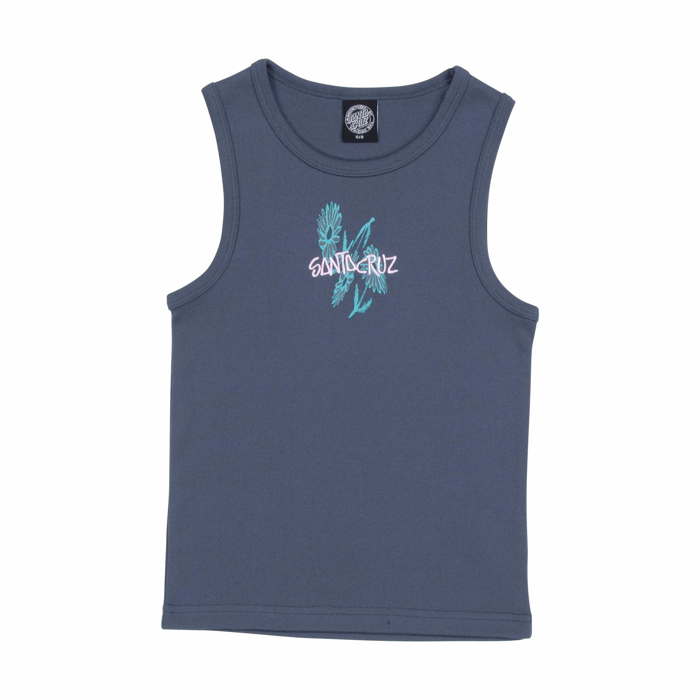 Santa Cruz Women's Dizzy Daisy Strip Tank-Slate UK14 | Santa Cruz | - Northshore Newquay - Surf/Skate Shop