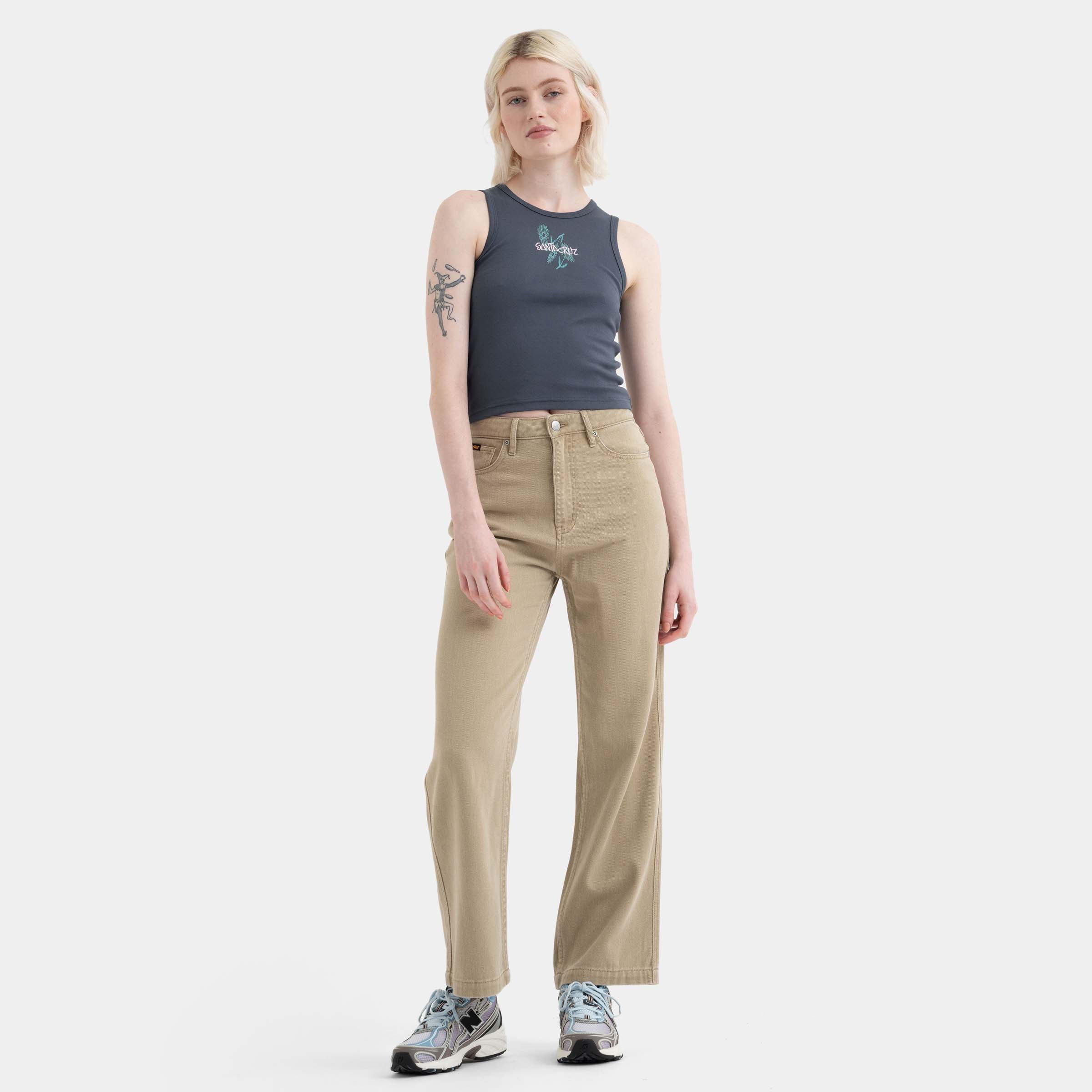 Santa Cruz Women's Dizzy Daisy Strip Tank-Slate | Santa Cruz | - Northshore Newquay - Surf/Skate Shop
