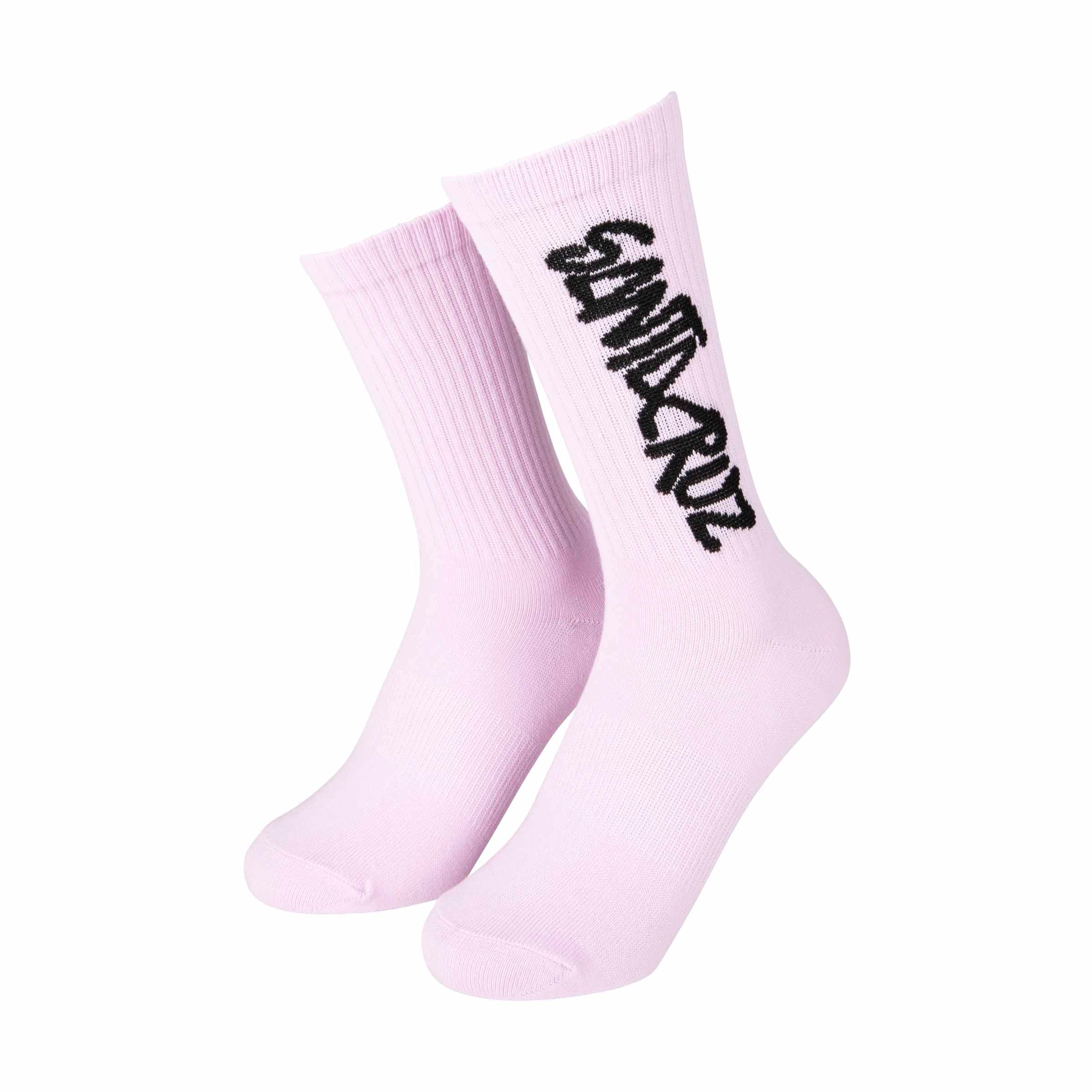 Santa Cruz Women's Dizzy Strip Socks(2 Pack) Pink Lavander/Acid Cloud | Santa Cruz | - Northshore Newquay - Surf/Skate Shop