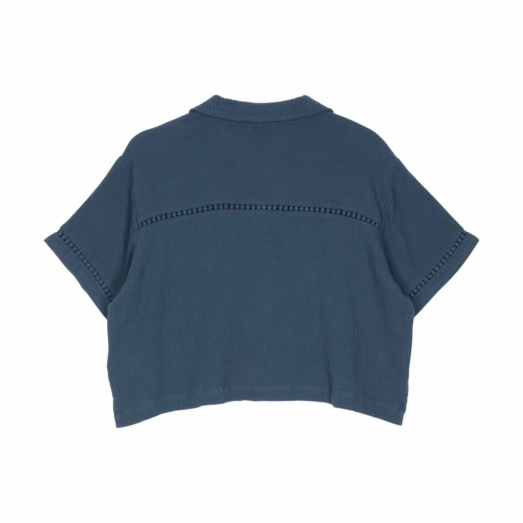 Santa Cruz Women's Dune Crop Shirt-Deep Sea | Northshore Surf Shop | - Northshore Newquay - Surf/Skate Shop