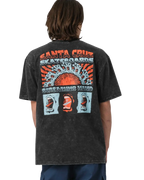 Santa Cruz VTG Screaming Connect Tshirt-Black Acid Wash | Santa Cruz | T Shirt - Northshore Newquay - Surf/Skate Shop