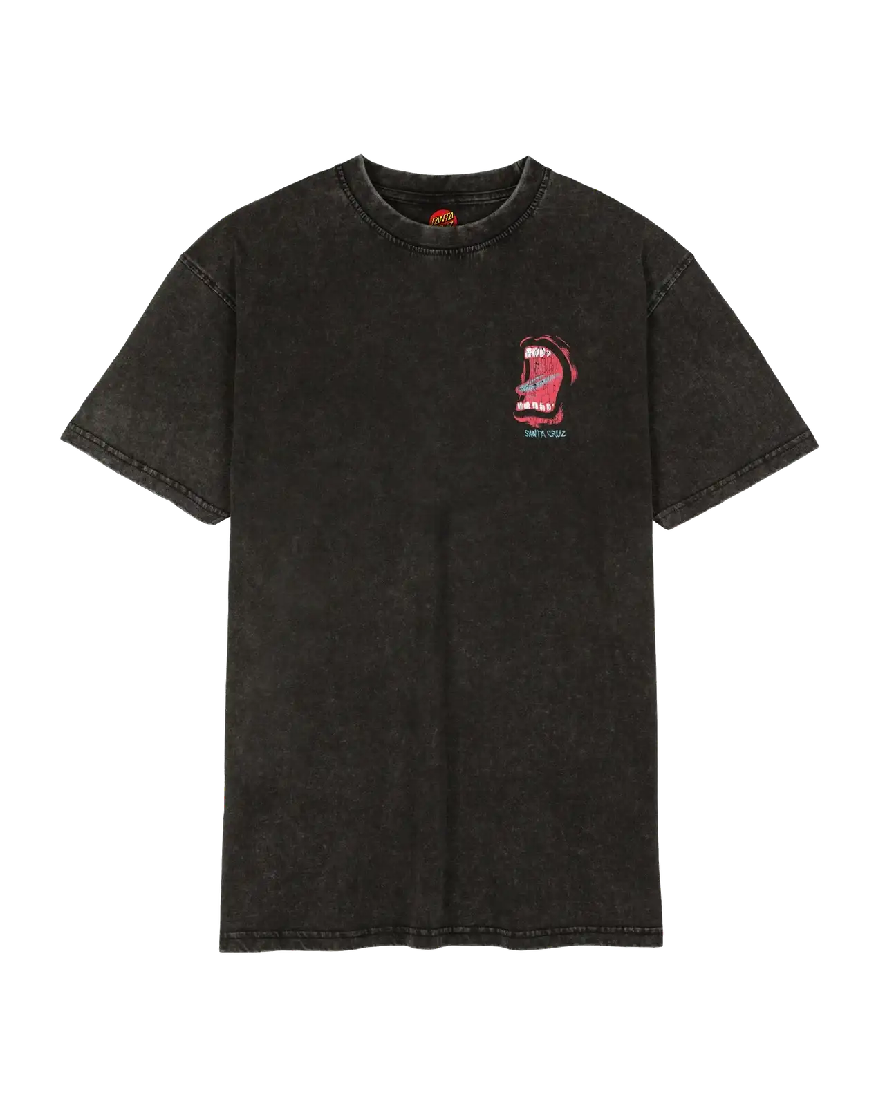 Santa Cruz VTG Screaming Connect Tshirt-Black Acid Wash | Santa Cruz | T Shirt - Northshore Newquay - Surf/Skate Shop