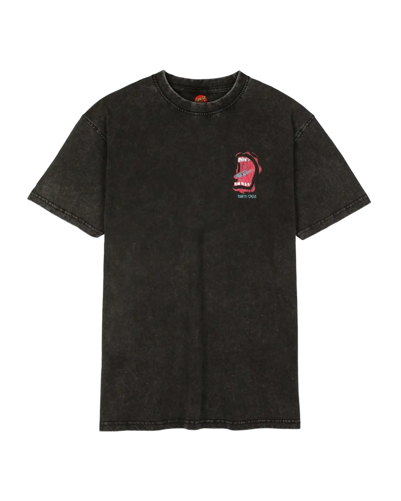 Santa Cruz VTG Screaming Connect Tshirt-Black Acid Wash | Santa Cruz | T Shirt - Northshore Newquay - Surf/Skate Shop