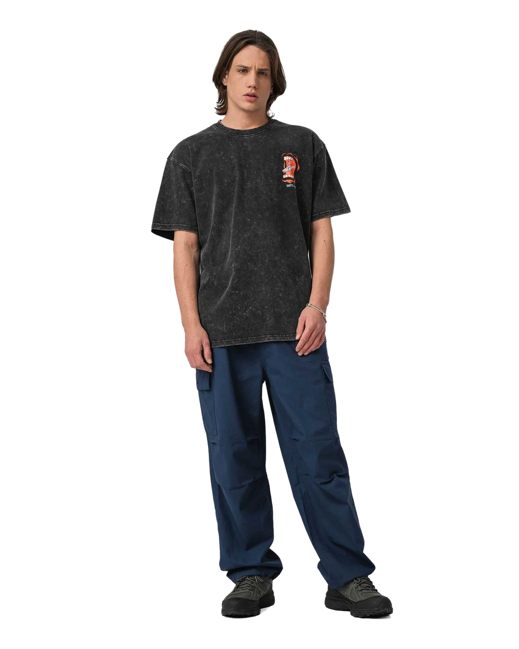 Santa Cruz VTG Screaming Connect Tshirt-Black Acid Wash | Santa Cruz | T Shirt - Northshore Newquay - Surf/Skate Shop