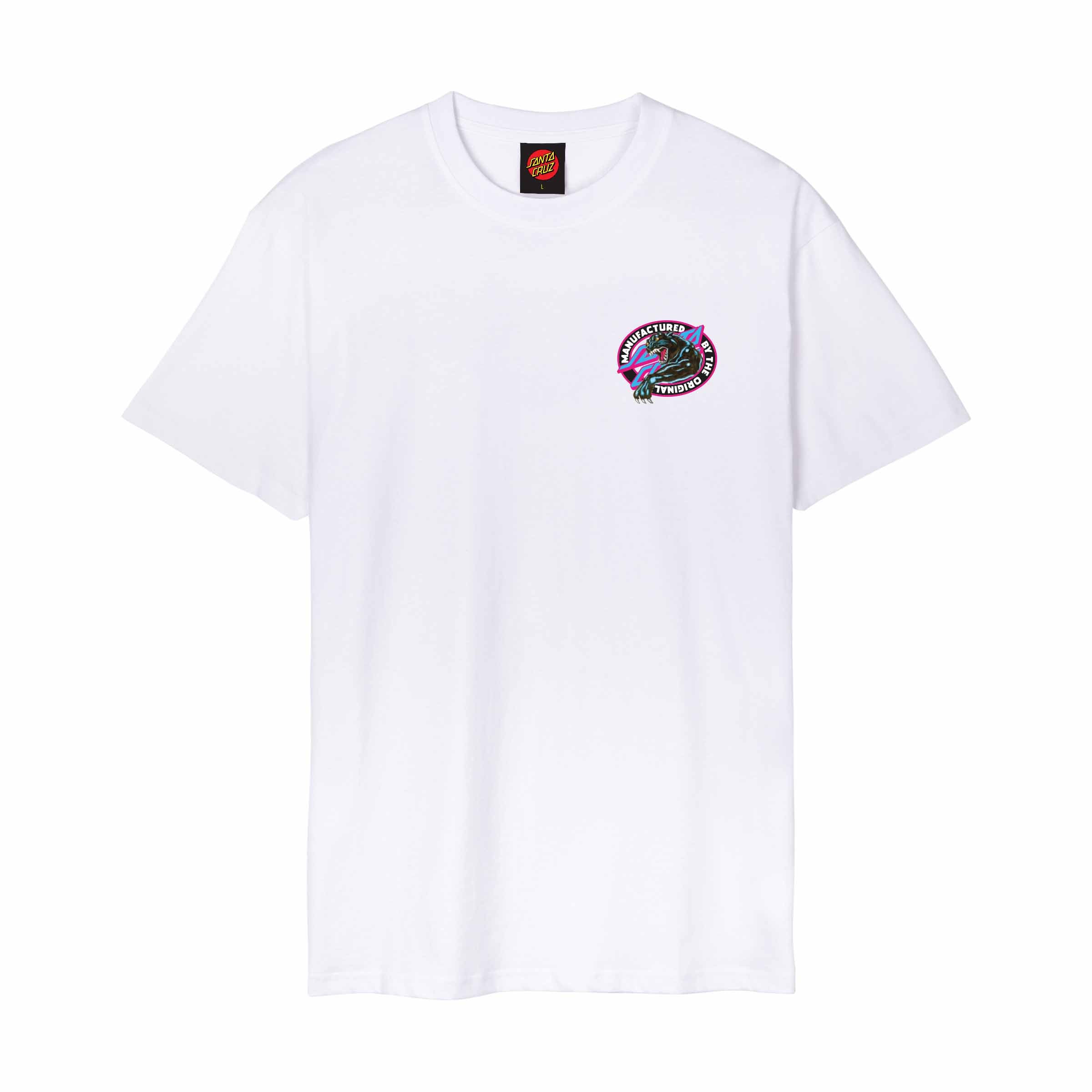 Santa Cruz Natas Sketch Panther T-Shirt-White | Santa Cruz | - Northshore Newquay - Surf/Skate Shop