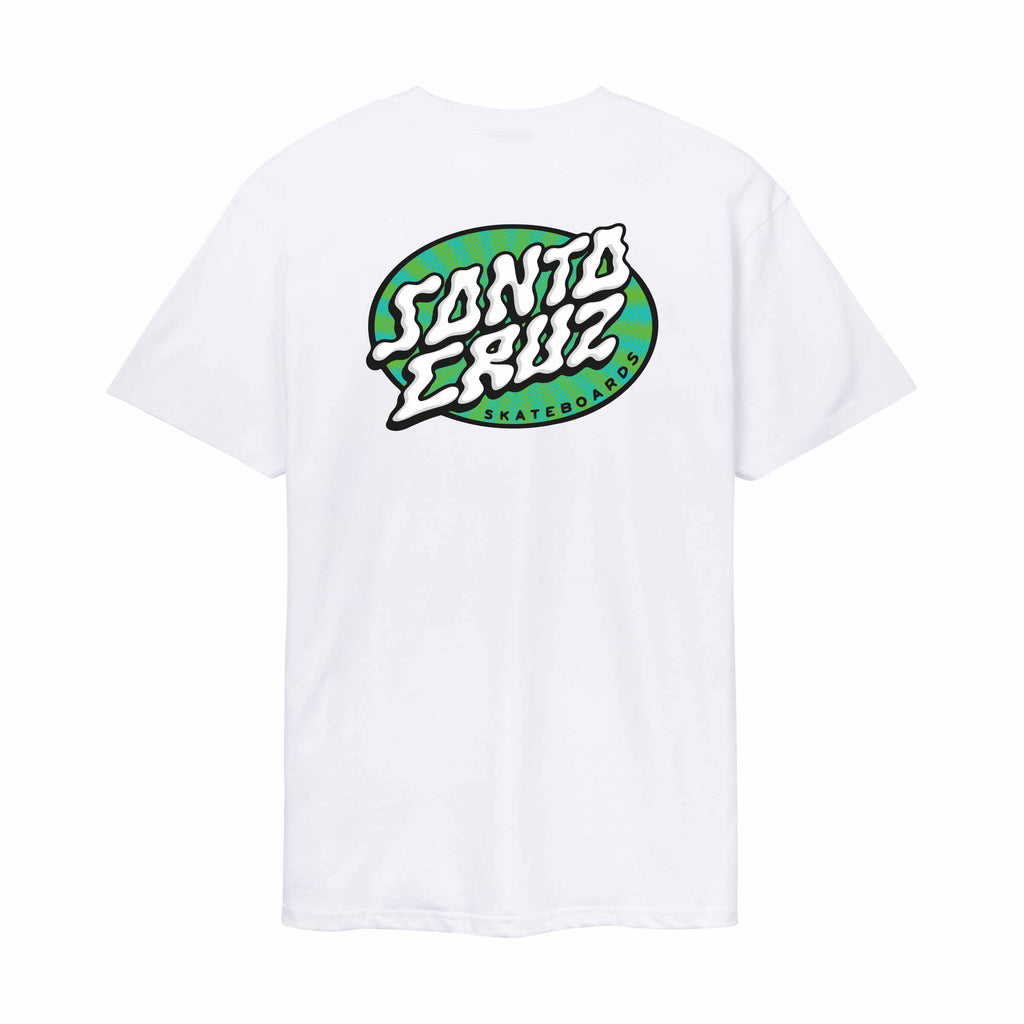 Santa Cruz Vertigo Dot T-Shirt-White | Santa Cruz | - Northshore Newquay - Surf/Skate Shop