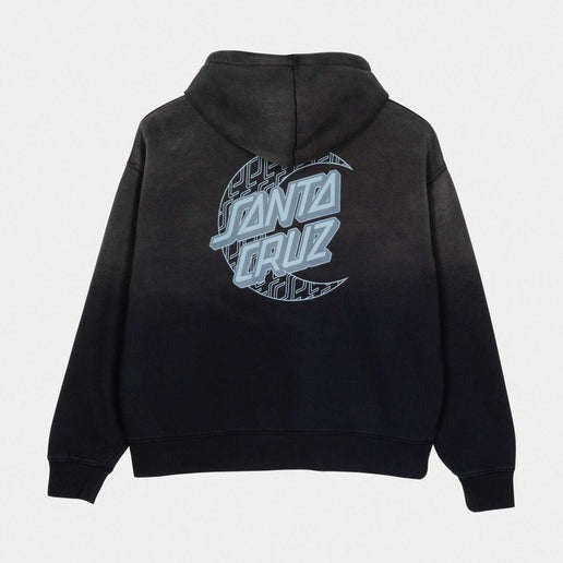 Santa Cruz Imprint Moon Dot Hoodie-Black Wash | Santa Cruz |
