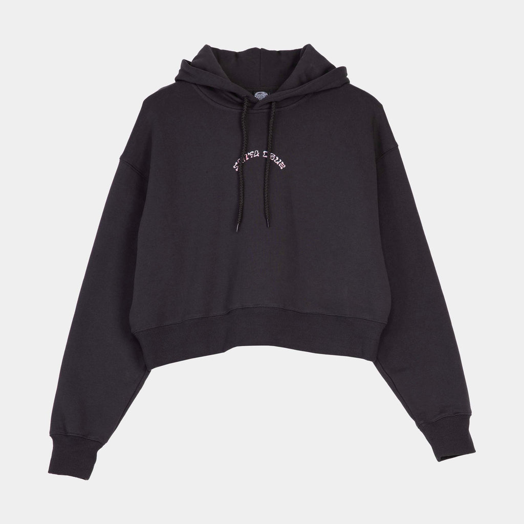 Santa Cruz Women's Chrome Flower Stack Hoody-Black Wash