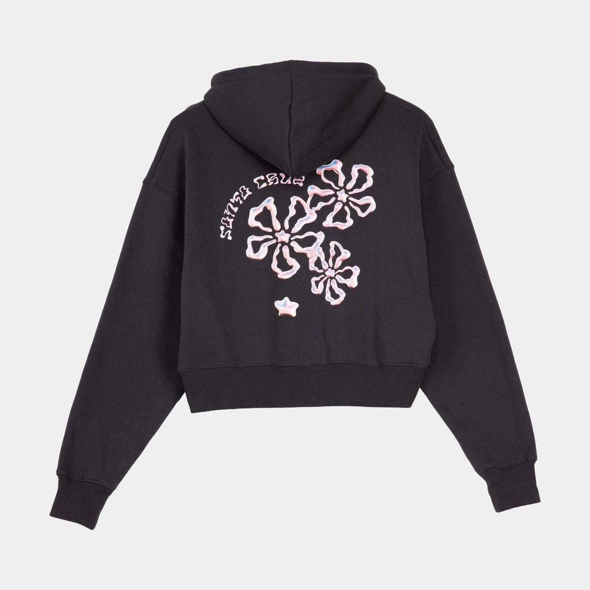 Santa Cruz Women's Chrome Flower Stack Hoody-Black Wash | Santa Cruz | - Northshore Newquay - Surf/Skate Shop