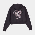 Santa Cruz Women's Chrome Flower Stack Hoody-Black Wash